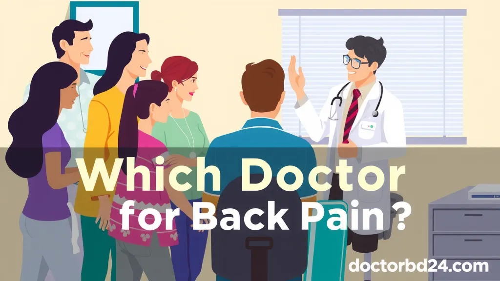 কোমর ব্যথার জন্য কোন ডাক্তার দেখাবো