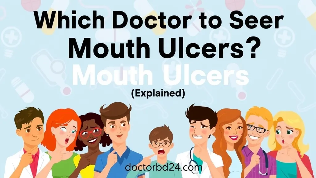 মুখের ঘা এর জন্য কোন ডাক্তার দেখাবেন? বিস্তারিত জানুন