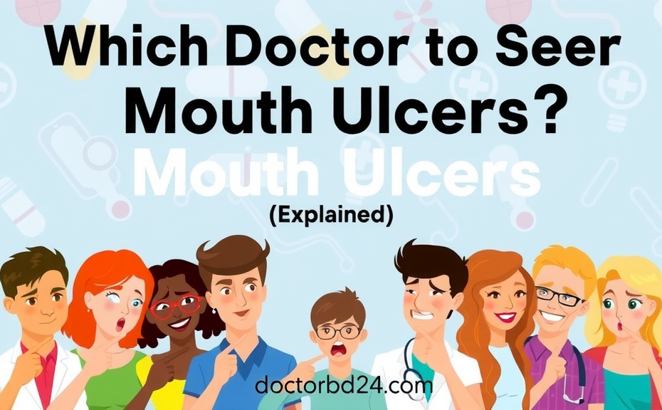 মুখের ঘা এর জন্য কোন ডাক্তার দেখাবো